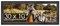 30x10 Wide Barnwood Picture Frame with UV-Resistant Acrylic & Acid Free Backing, Available in 6 Paint Finishes - Grey, Brown, White, and Black